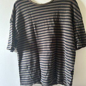 Black and Brown Striped Shirt